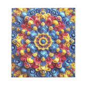 Editor mit rumänischen Farben Modernes Design Notizblock (Vorderseite)