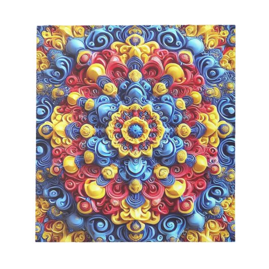 Editor mit rumänischen Farben Modernes Design Notizblock (Vorderseite)