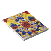 Editor mit rumänischen Farben Modernes Design Notizblock (angewinkelt)