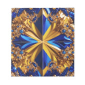 Editor mit Schweden Farben Modernes Design Notizblock (Vorderseite)