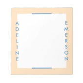 Editor Moderne Typografie Notepad - Gold Notizblock (Vorderseite)