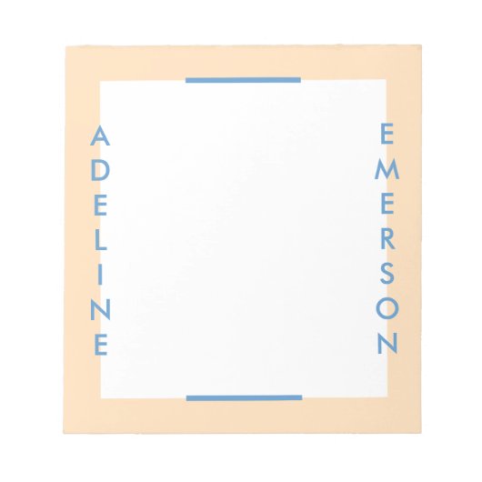 Editor Moderne Typografie Notepad - Gold Notizblock (Vorderseite)