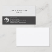 Editor Print Publishing Business Card Visitenkarte (Vorne/Hinten)
