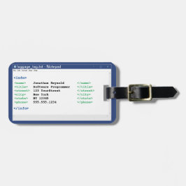 Editor Programmierer Coder Format Computer Scienti Gepäckanhänger