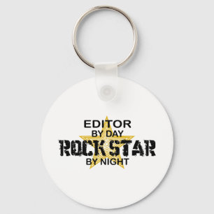 Editor Rock Star by Night Schlüsselanhänger