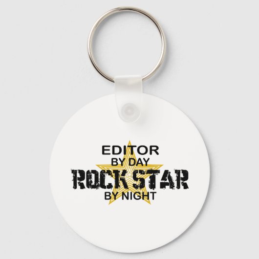 Editor Rock Star by Night Schlüsselanhänger (Vorderseite)
