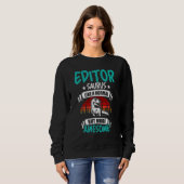 Editor Saurus wie Normal Rex Dinosaurier Sweatshirt (Vorne ganz)