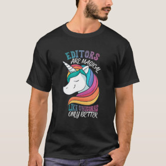 Editor wie Unicorns Videoeditor bearbeiten T-Shirt