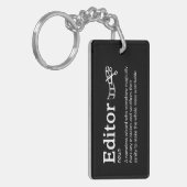 Editordefinition - Funny Post Production Schlüsselanhänger (Vorderseite links)