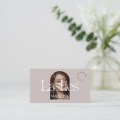 Editorial Chic Lashes Visitenkarte (Stehend Vorderseite)