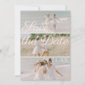 Editorial Drei-Foto-Collage-Skript Save The Date (Vorderseite)