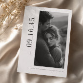 Editorial Hochformat Datum Schwarz Weiß Save-the-D Save The Date