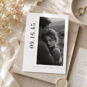 Editorial Hochformat Datum Schwarz Weiß Save-the-D Save The Date
