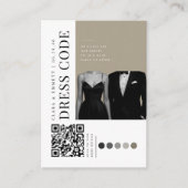 Editorial Hochzeitskleidungscode QR Begleitkarte (Vorderseite)