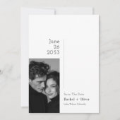 Editorial Luxury Photo Wedding Save the Date (Vorderseite)