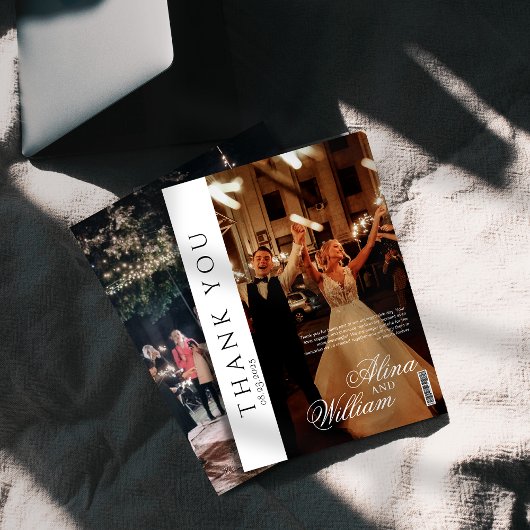 Editorial Magazine Cover Wedding Dankeskarte