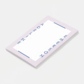 Editorial Modern Typografy Post-It Notes - Lila Klebezettel (angewinkelt)