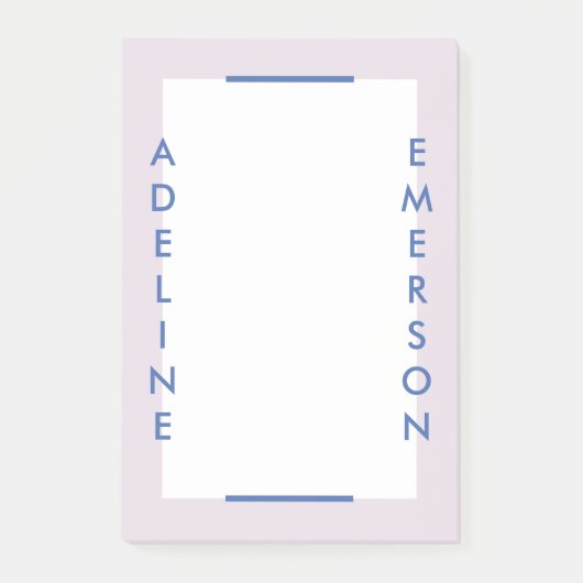 Editorial Modern Typografy Post-It Notes - Lila Klebezettel (Vorderseite)