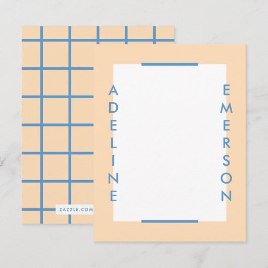 Editorial Modern Typografy Stationery - Gold (Vorne/Hinten)