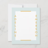 Editorial Modern Typografy Stationery - Minze (Vorderseite)