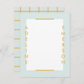 Editorial Modern Typografy Stationery - Minze (Vorne/Hinten)