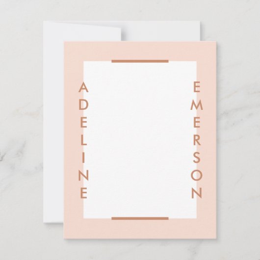 Editorial Modern Typografy Stationery - Peach (Vorderseite)