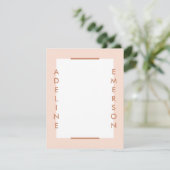 Editorial Modern Typografy Stationery - Peach (Stehend Vorderseite)