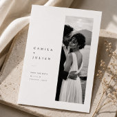 Editorial One Photo Save-the-Date Save The Date