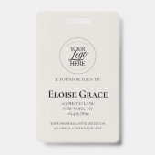 Editorial Photo Black Logo Photographer Ausweis (Back)