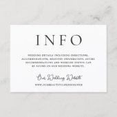 Editorial Photo Modern Wedding Begleitkarte (Vorderseite)