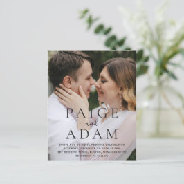 Editorial Photo Modern Wedding Invitation