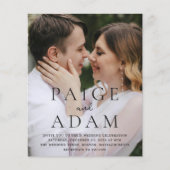 Editorial Photo Modern Wedding Invitation (Vorderseite)