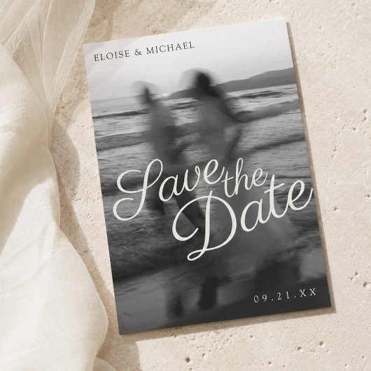 Editorial Unschärfe-Foto-Script Save-the-Date Save The Date