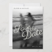 Editorial Unschärfe-Foto-Script Save-the-Date Save The Date (Vorderseite)