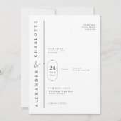 Editoriale Capsule-Portrait-Hochzeit Einladung (Vorderseite)