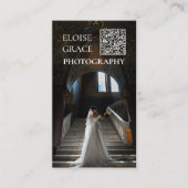 Editoriales Foto-Logo-QR-Code-Geschäftskarte Visitenkarte (Vorderseite)