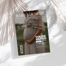 Editormagazin Cover Foto Baby Dusche Einladung