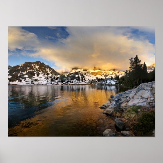 Ediza Lake Sunset - Sierra Nevada Poster (Vorne)