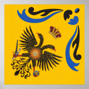 Edle Contrada dell'Aquila Palio di Siena (Adler) Poster