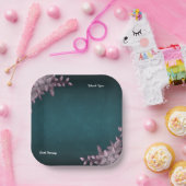 Edle Florale Papierplatten zum Bearbeiten Pappteller (Party)
