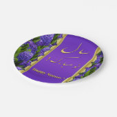 Edle glückliche Norooz Hyazinthen - Pappteller (Schrägansicht)