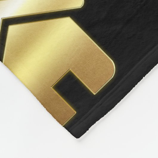 Edle Gold House Symbol Real Anwesen Muster Fleecedecke (Ecke)