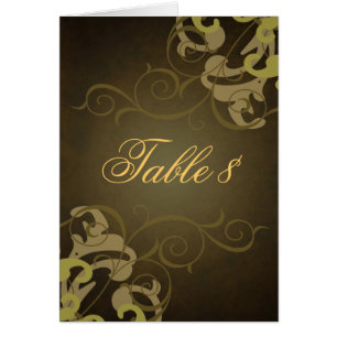 Edle Gold-u. Brown-Rolle-Tabellen-Karte