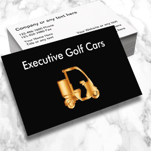 Edle Golfwagen-Verkaufs- und Service-Geschäftskart Visitenkarte