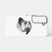 Edle Graustufen, Hundehülle Samsung Galaxy Hülle (Rückseite (Horizontal))