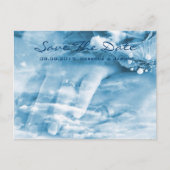 Edle Hände Jahrgang Hochzeit Save the Date Ankündigungspostkarte (Vorderseite)