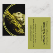 Edle Leguan-Visitenkarte Visitenkarte (Vorne/Hinten)