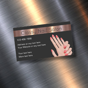 Edle Nagel-Schönheitssalon Magnetische Visitenkart Visitenkarte