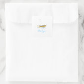 Edle Queste Quadratischer Aufkleber (Tasche)