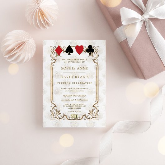 Edle Rote Kirche (Chiesa Rossa) Poker Einladung